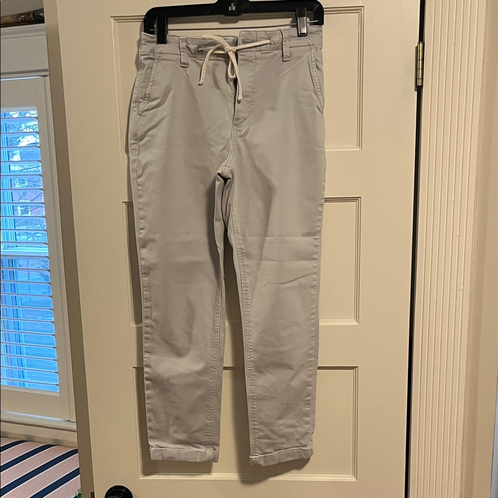 PAIGE “Christy” Light Gray Cropped Pants